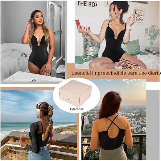 Body moldeador sin costuras color negro – talla M/L - 3